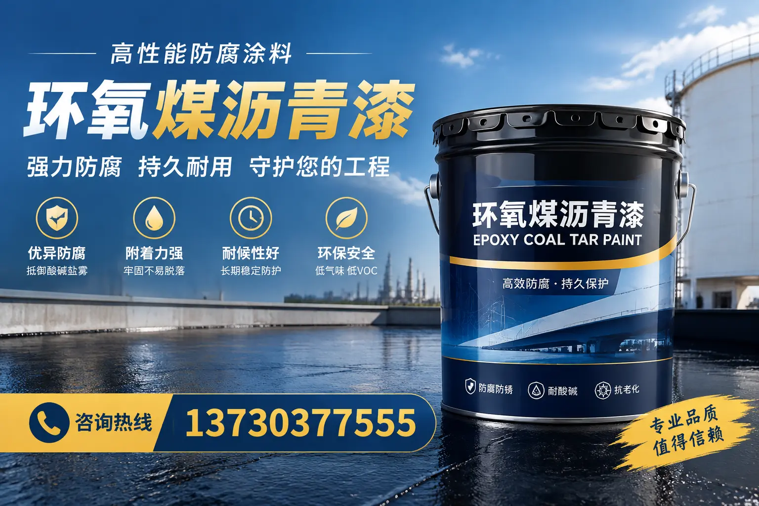 环氧煤沥青漆的耐久性分析，适合铁岭的使用场景