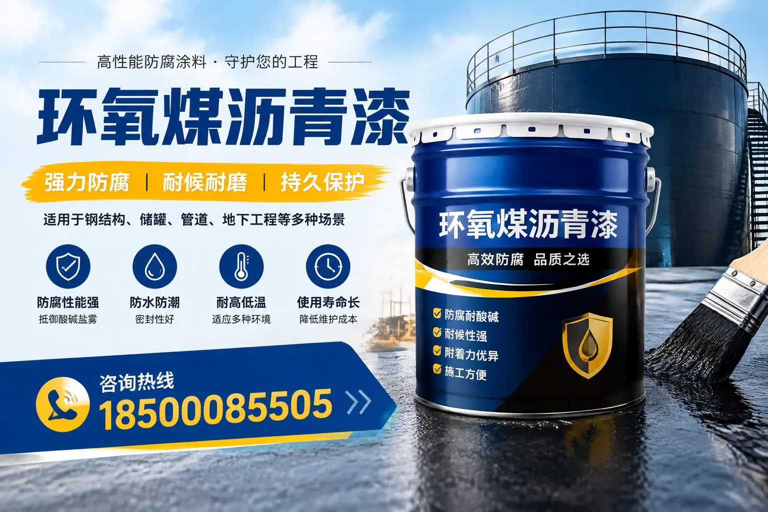 环氧煤沥青漆在工业中的应用，铁岭企业的选择